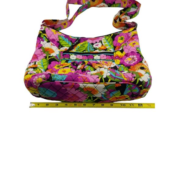 Vera Bradley Purse Va Va Bloom Colorful Floral Print Fabric Quilted Cross Body - Picture 11 of 15